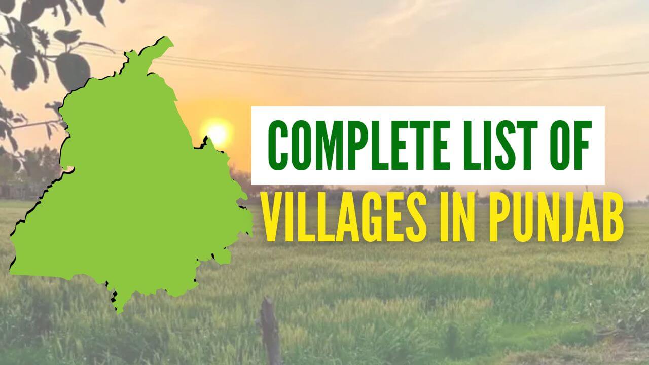 Complete List of Villages In Punjab - Trend Punjabi