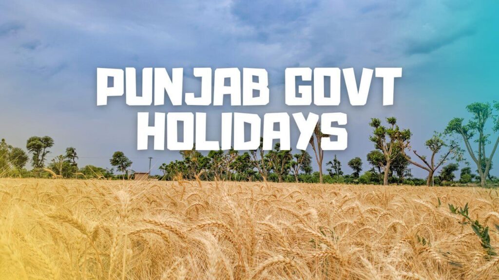 Punjab Govt Holidays 2023